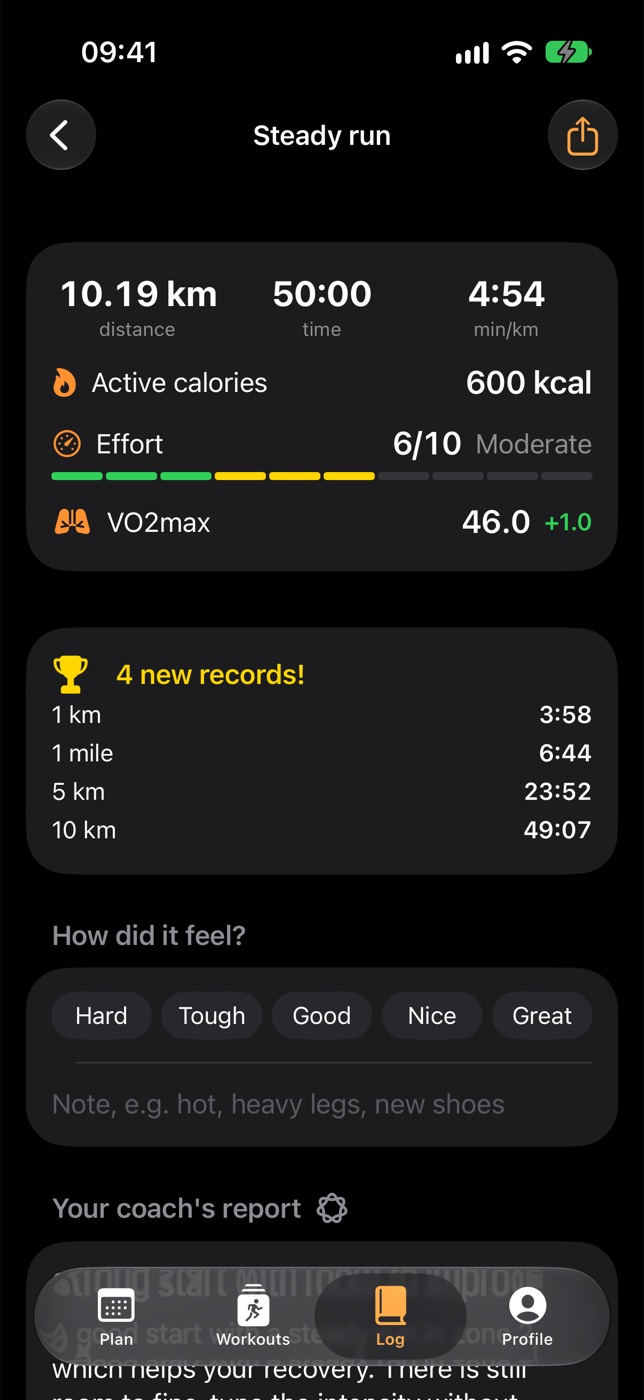 Paceling on iPhone
