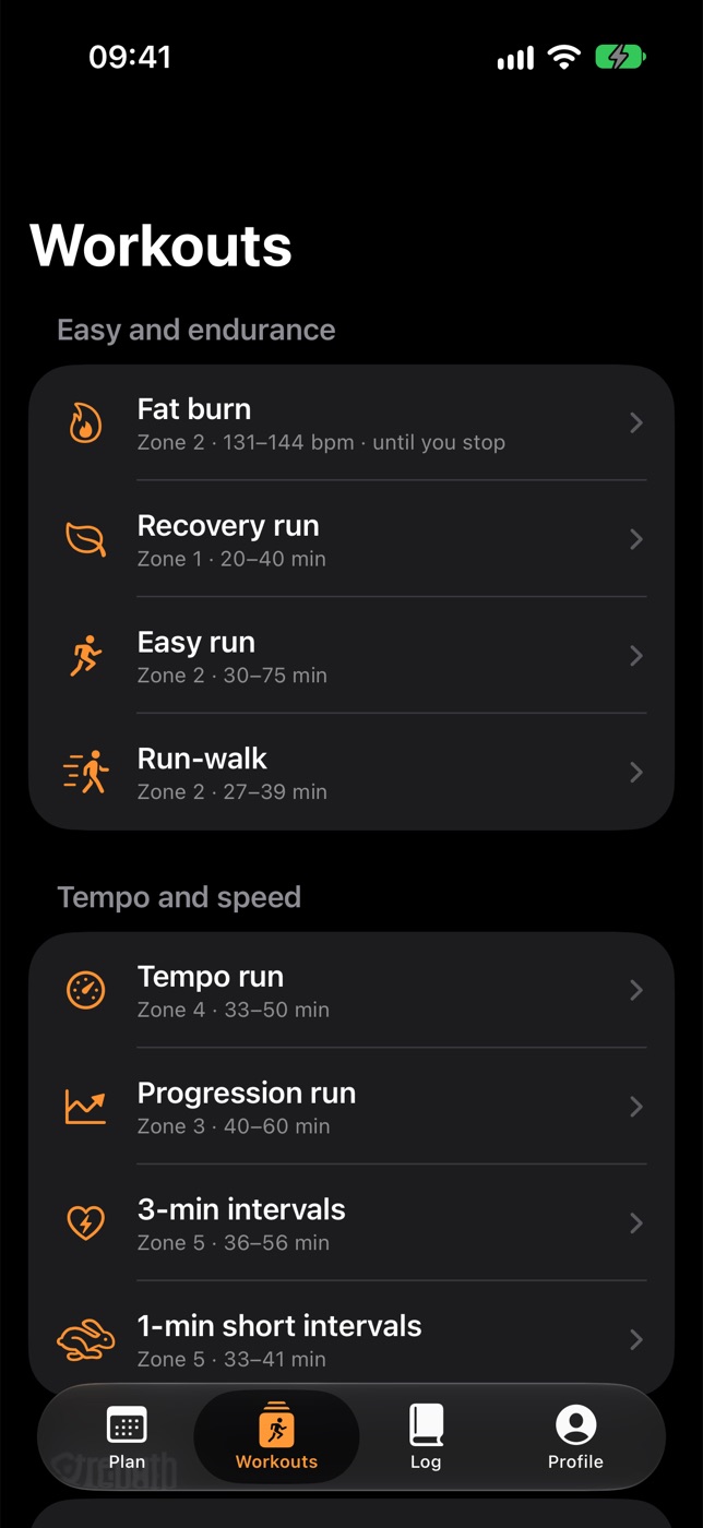 Paceling on iPhone