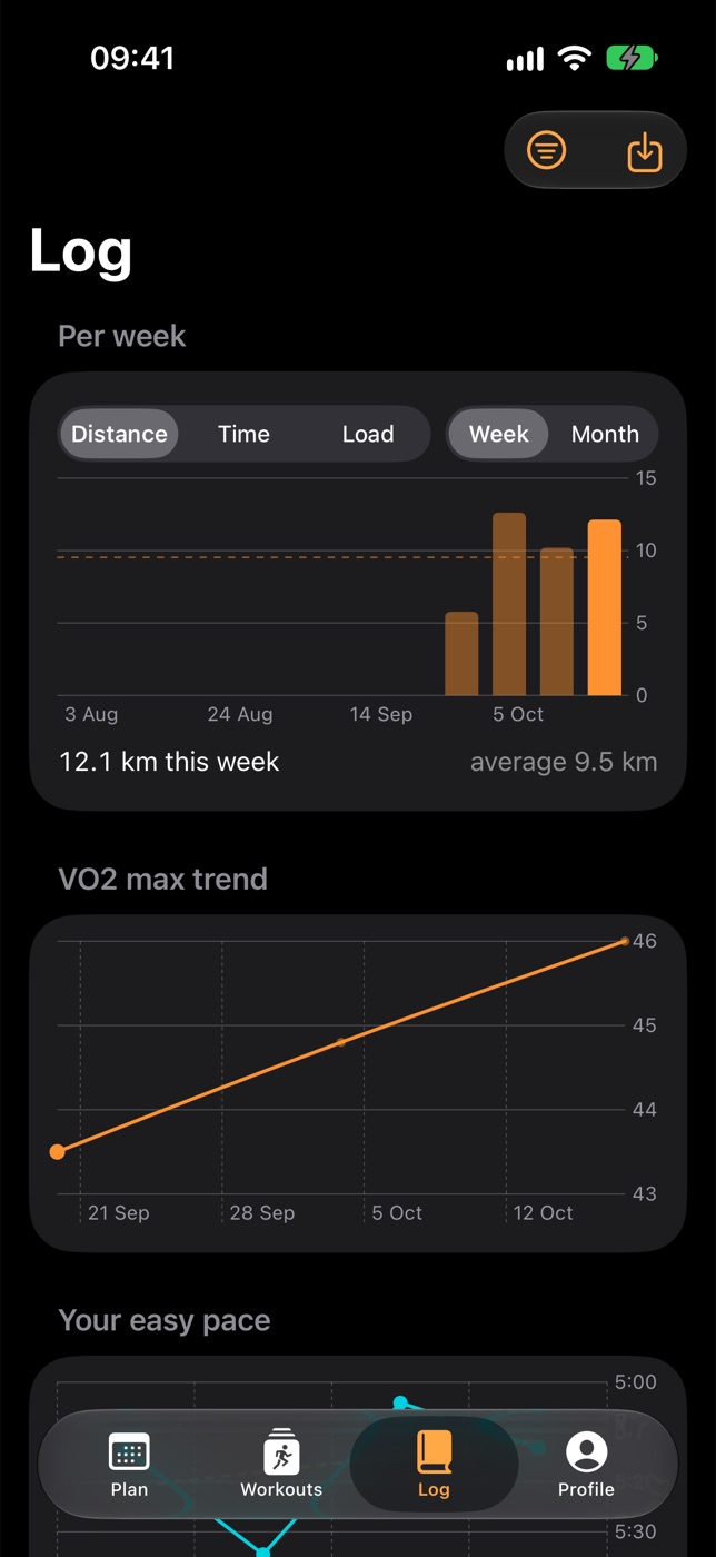 Paceling on iPhone