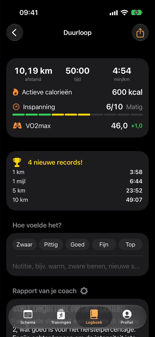 Loopmaat op de iPhone