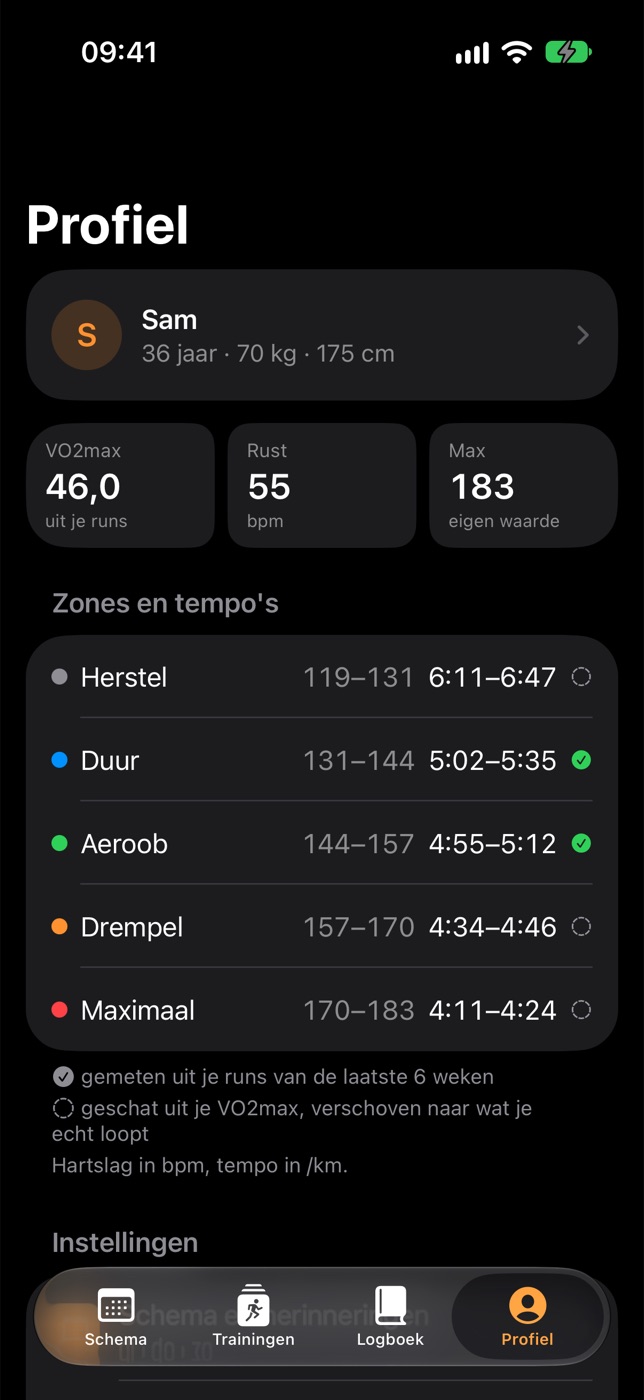 Loopmaat op de iPhone